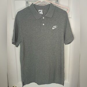 Nike Club Men’s Short-Sleeve Gray Polo Shirt